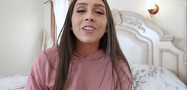  Perverted latina stepmom Lilly Hall wanted stepsons cock again and she sucked it